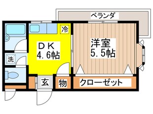 アビタ武蔵野の物件間取画像